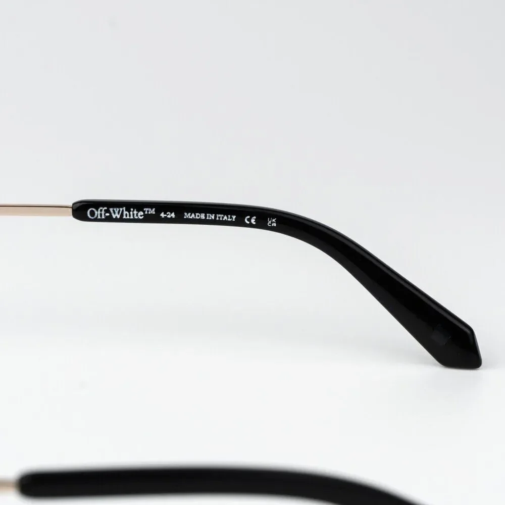 SALE!!! Off-White TAMPA Men Sunglasses Gold Blue Rectangular OERI13N TAMPA 7640